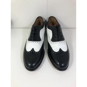 Nordstrom Italian Premier Spectator Dress Shoes Calf Leather Men's US 11.5